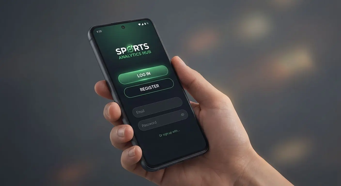 Schermata login e registrazione app Bwin su smartphone Android