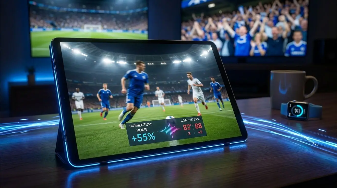 Vista live di partita con aggiornamento in tempo reale dei mercati