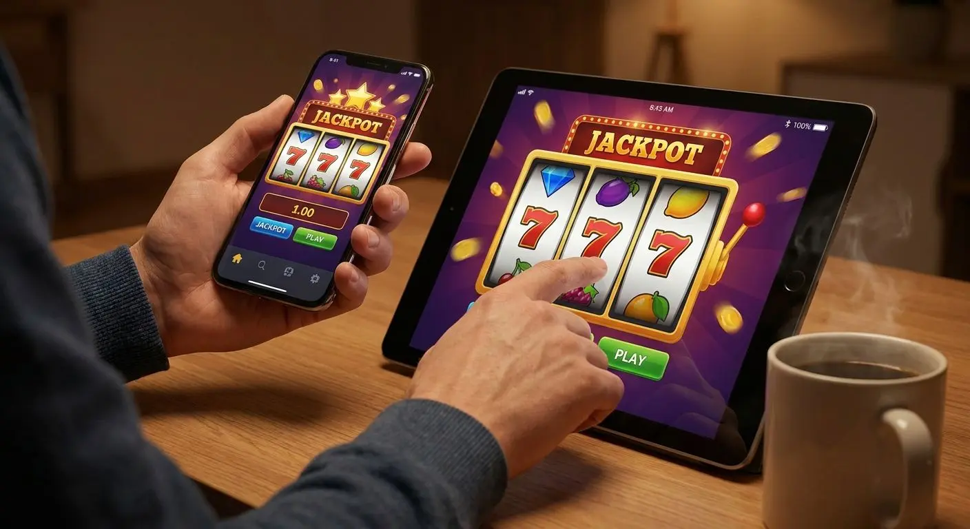 Gioco slot da mobile su smartphone e tablet